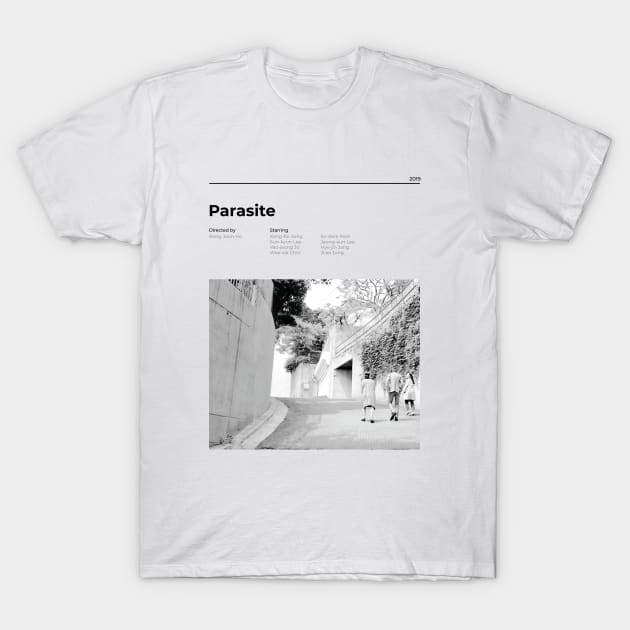 Parasite - Minimalist Movie Poster -  Bong Joon Ho T-Shirt by notalizard